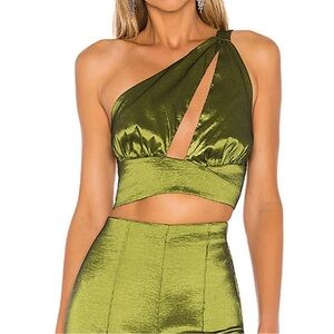 NBD ONE SHOULDER CROP TOP